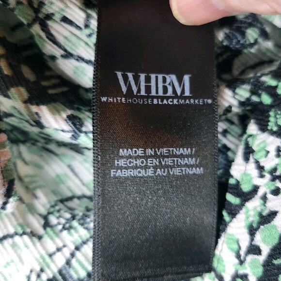 White House‎ Black Mkt Gauze Printed Hi Lo Blouse Top Size Med - Picture 6 of 9